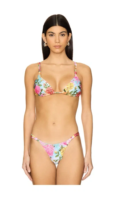 Agua Bendita Sunny Mirage Bikini Top In Multicolor