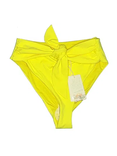 Pre-owned Agua Bendita Swimsuit Bottoms In Yellow