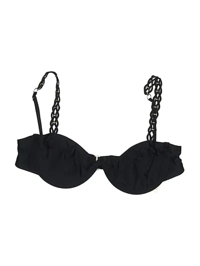 Pre-owned Agua Bendita Swimsuit Top Black Swimwear