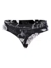 Agua Bendita Sydelle Printed Bikini Bottom In Black