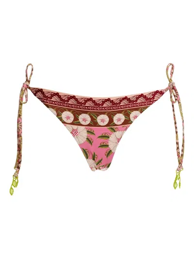 Agua Bendita Tammy Bikini Bottoms In Pink