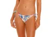 Agua Bendita Tammy Reversible Bottom In Floral In Purple