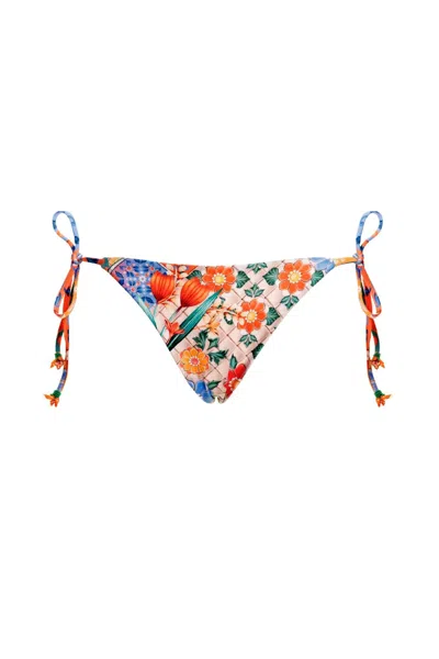 Agua Bendita Tile Alegria Bikini Bottom In Multi