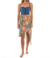 Agua Bendita Tile Ariel Crop Top In Blue In Blue