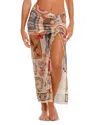 Agua Bendita Tock Fiore Maxi Skirt Swim Cover-up In Multi