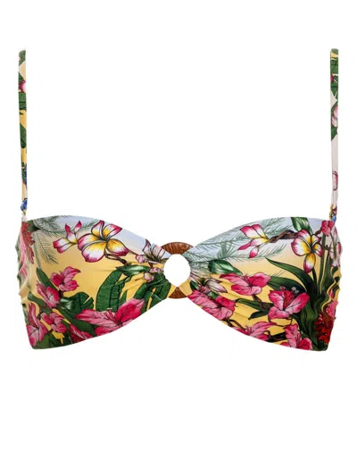 Agua Bendita Ventura Angelous Bikini Top In Pink