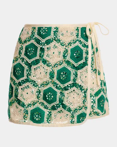 Agua Bendita Ventura Danina Mini Skirt In Multicolor