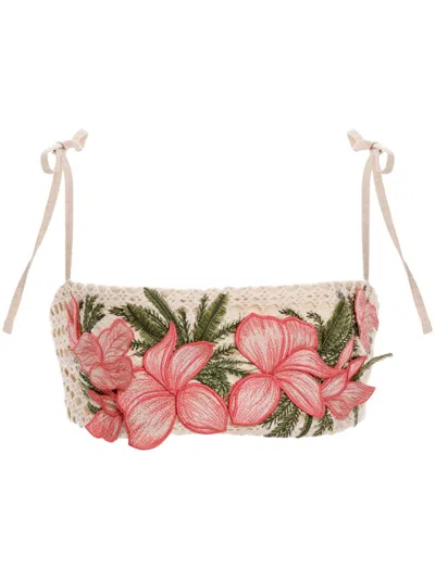 Agua Bendita Ventura Dulce Crop Top In White