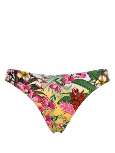 Agua Bendita Ventura Ilu Bikini Bottoms In Yellow