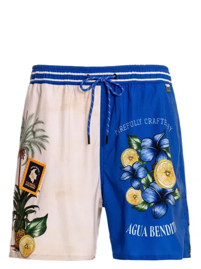 Agua Bendita Ventura Joe Swim Shorts In White