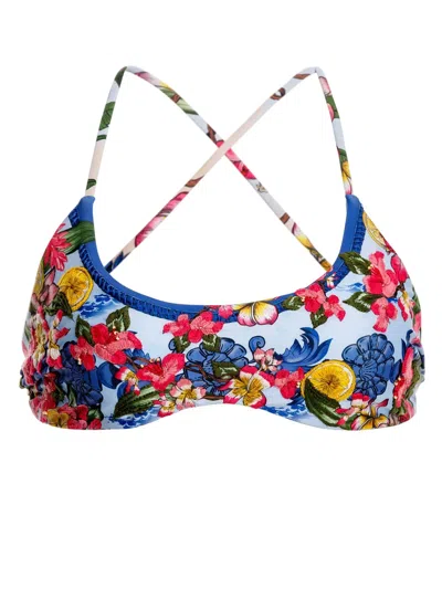 Agua Bendita Ventura Lilou Bikini Top In Multi