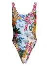 Agua Bendita Tribeca Ventura Low Back One-piece Swimsuit In White