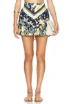 Agua Bendita Violet Jardim Skirt In Multicolor
