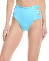 Shop Agua Bendita Willa Seed Bikini Bottom In Blue