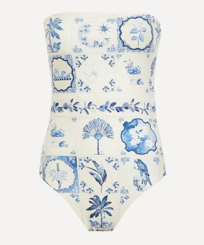 Agua Bendita Women's Ilusion Wild One-piece Swimsuit In White