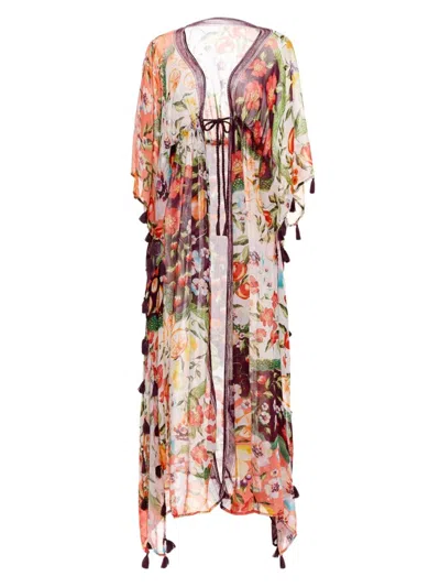 Agua Bendita Women's Returning To The Roots Sam Seed Cover-up Robe In Multi