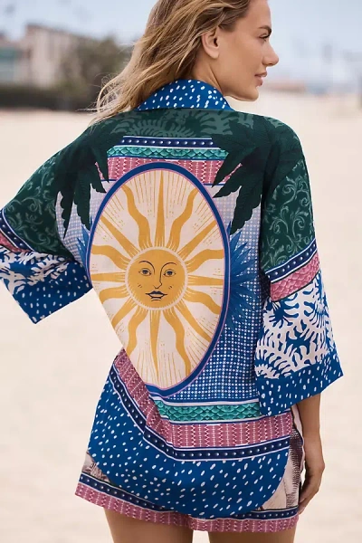 Agua Bendita X Anthropologie Chrissy Short-sleeve Buttondown Shirt