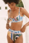 Agua Bendita X Anthropologie Penelope Bikini Bottoms In Blue