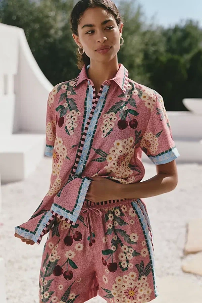 Agua Bendita X Anthropologie Watts Shorts In Pink