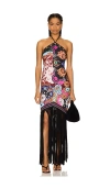 Agua Bendita X Revolve Allis Midi Dress In Black