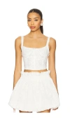 Agua Bendita X Revolve Amareto Crop Top