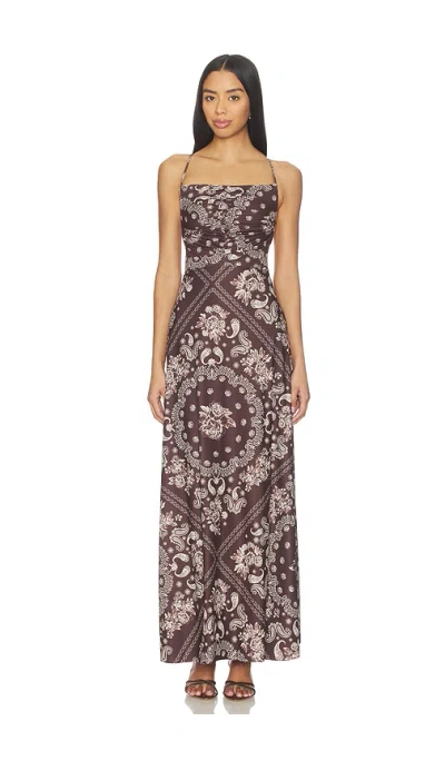 Agua Bendita X Revolve Arista Maxi Dress In Brown