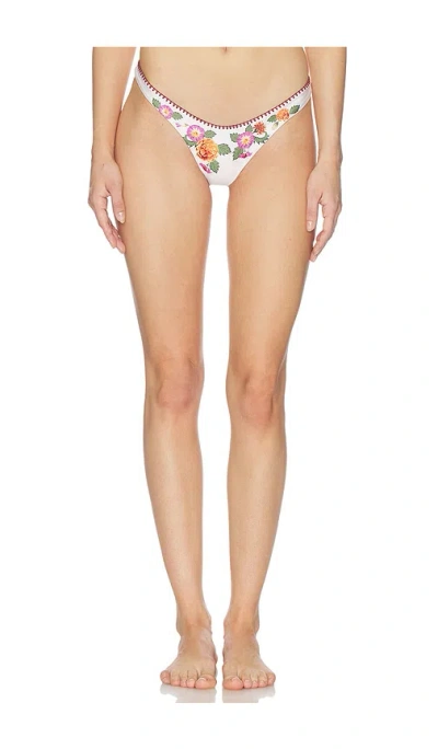 Agua Bendita X Revolve Avy Bikini Bottom In White
