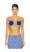 Agua Bendita X Revolve Catina Top In Dashi Blue Multi