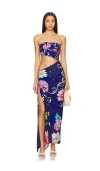Agua Bendita X Revolve Gwen Maxi Dress In Royal