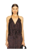 Agua Bendita X Revolve Harmony Wild Top In Brown