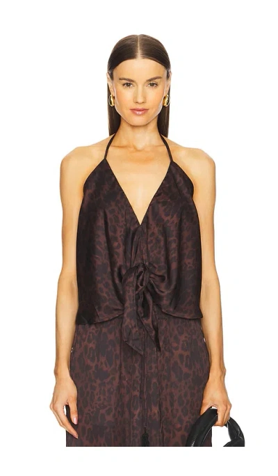 Agua Bendita X Revolve Harmony Wild Top In Brown
