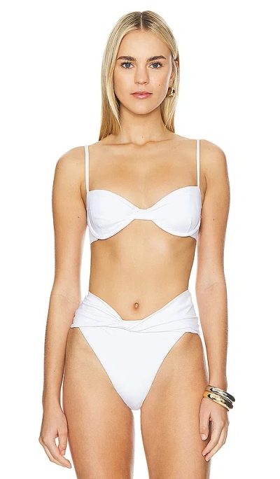 Agua Bendita X Revolve Irene Bikini Top In White