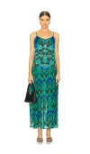 Agua Bendita X Revolve Itsel Maxi Dress In Dark Green