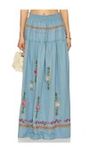 Agua Bendita X Revolve Jenna Maxi Skirt In Blue