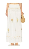 Agua Bendita X Revolve Jenna Maxi Skirt In White