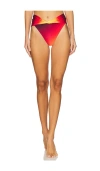 Agua Bendita X Revolve Lily Bikini Bottom In Sunset Ombre