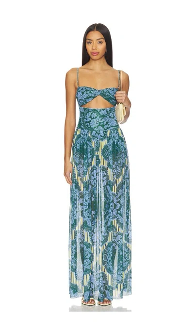 Agua Bendita X Revolve Malay Kew Dress In Blue
