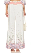 Agua Bendita X Revolve Mar Pants In 牧场绿