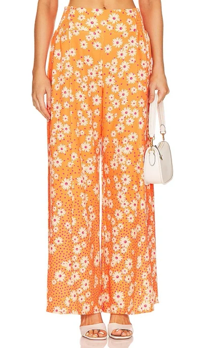 Agua Bendita X Revolve Mar Wide Leg Pant In Orange