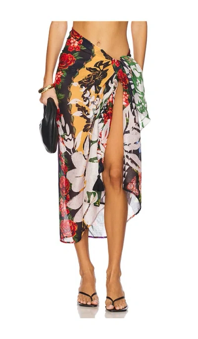 Agua Bendita X Revolve Marine Pareo In 混合碎花