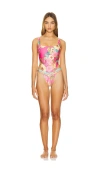 Agua Bendita X Revolve Pamela One Piece In Foulard Floral