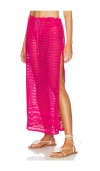 Agua Bendita X Revolve Plum Maxi Skirt In 桃紅色