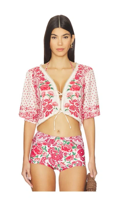 Agua Bendita X Revolve Salem Top In Multi