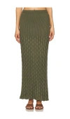 Agua Bendita X Revolve Theodora Skirt In Sage