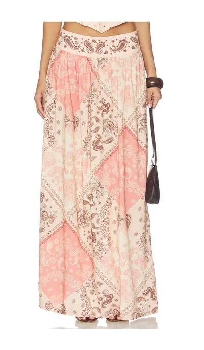 Agua Bendita X Revolve X Revolve Tropic Maxi Skirt In Pink
