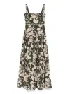 Agua By Agua Bendita Abito St Maxi Fiori In Green Multic