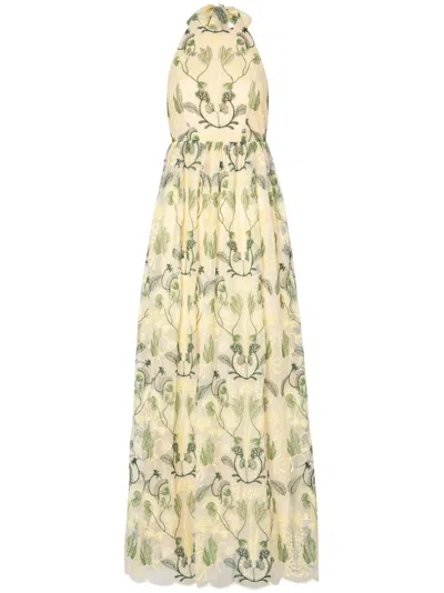 Agua By Agua Bendita Acanella Habitat Printed Long Dress In Multicolor