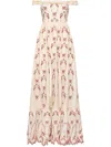 Agua By Agua Bendita Achiote Off-shoulder Maxi Dress In White