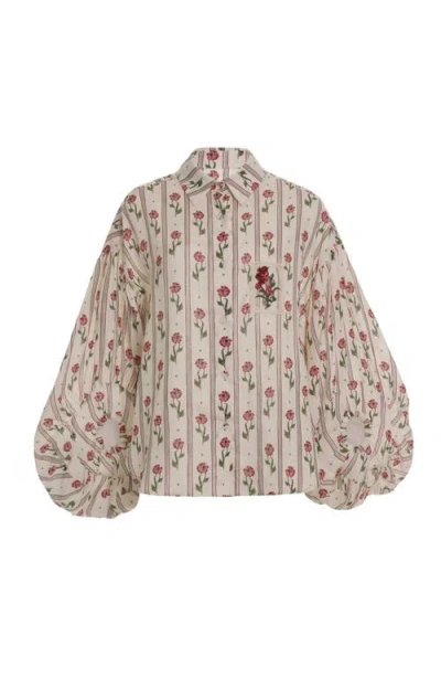 Agua By Agua Bendita Agar Quebrada Blouse In Multi