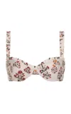 Agua By Agua Bendita Agraz Printed Bikini Top